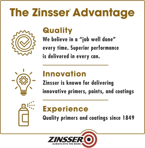 Vista 8 de Zinsser 3608 Imprimador en aerosol para cubrir manchas, de base de aceite, 13 onzas, blanco