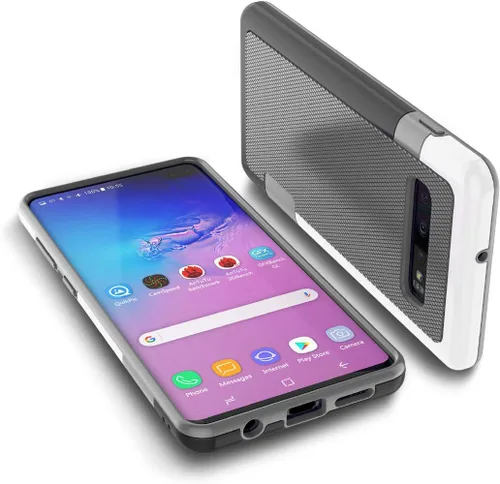 Vista 32 de Jeylly Funda para Galaxy S7, [3 colores] Slim Hybrid Impact Rugged Soft TPU Negro