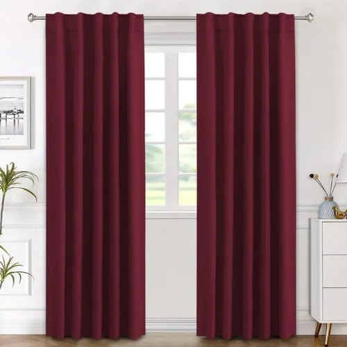Vista 143 de H.VERSAILTEX Cortinas Opacas con Aislamiento Térmico, Paneles de Tratamiento de Ventanas que Oscurecen la Habitación, Cortinas Opacas para Sala