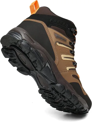 Vista 3 de Botas de senderismo para hombre impermeables con parte superior media para montañismo al aire libre