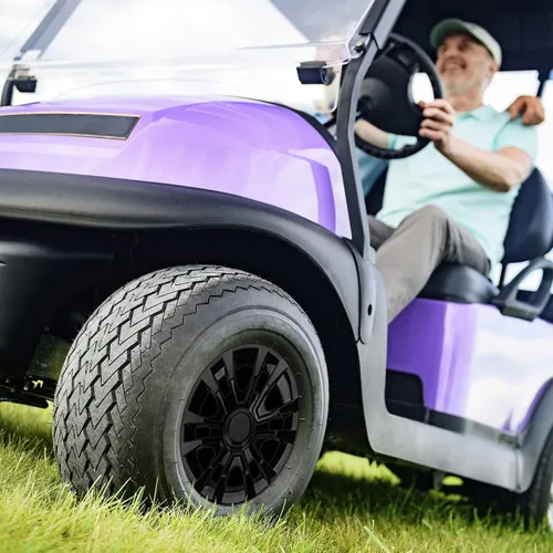 Vista 8 de Tapacubos universales para carrito de golf de 8 pulgadas, tapacubos universales para Club Car, EZGo, Buggies de golf, tamaño 8 pulgadas