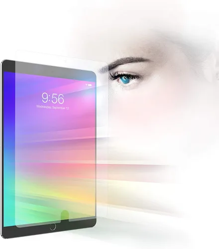 Vista 5 de ZAGG InvisibleShield Glass+ VisionGuard - Protege tus ojos y tu iPad - Hecho para Apple iPad 9.7" - Protección de pantalla compatible con fundas