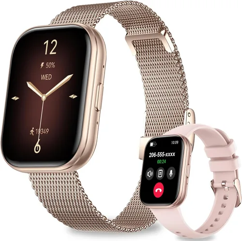 Vista 9 de Relojes inteligentes para mujeres y hombres, reloj inteligente con pantalla HD de 1.75 pulgadas, contestar/hacer llamadas para Android iOS