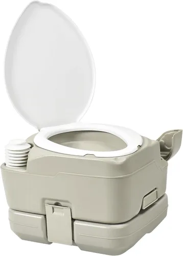 Vista 11 de YITAMOTOR Baño portátil de 6.34 galones para acampar con colección de papel Gris