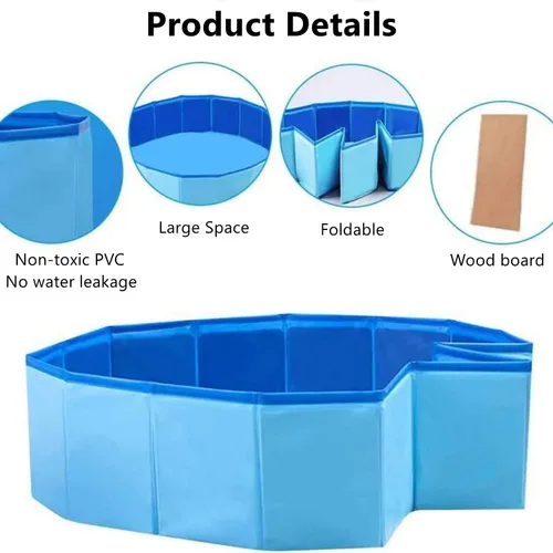 Vista 3 de Piscina de dragón barbudo con flotador inflable – Plegable plegable para bañera, bañera y reptil collar anillo para lagartos anfibios, suministros