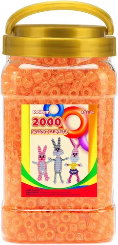 Vista 38 de IOOLEEM Cuentas de pony (2000 piezas, cuentas de pony negras), cuentas para hacer joyas, cuentas para manualidades, suministros para ensartar Negro