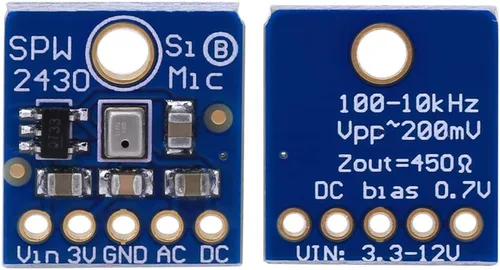 Vista 7 de Módulo de sensor de sonido, módulo de sensor de detección de sonido, micrófono MEMS de silicio Sensor de micrófono de sonido de alta sensibilidad