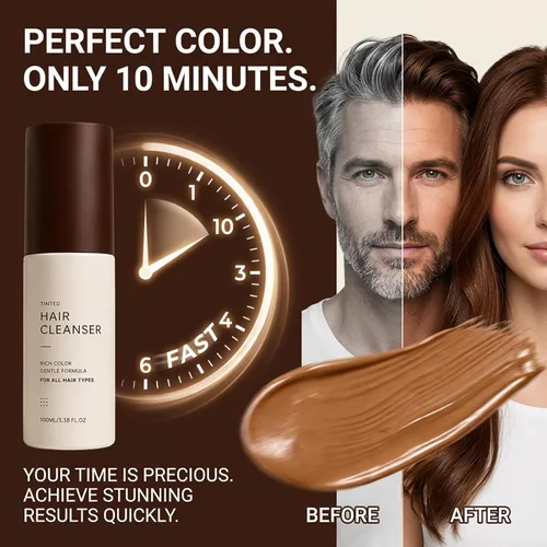 Vista 3 de Pearwood Color Shampoo 3-in-1 Semi-Permanent Hair Dye (Black)