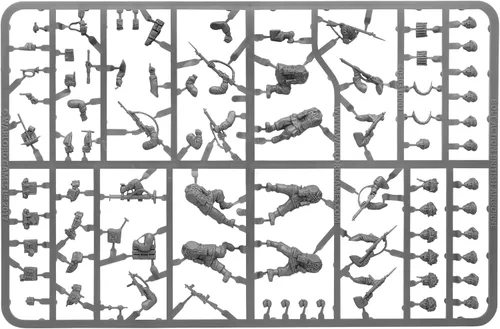 Vista 9 de Warlord Games Paracaidistas aliados aerotransportados británicos – Miniaturas de plástico a escala de 1.102 in para Bolt Action Miniaturas altamente