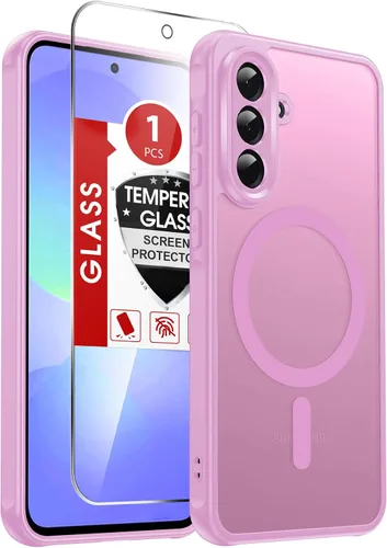 Vista 363 de LeYi Funda para teléfono Samsung-S23: protector de pantalla e imán MagSafe Púrpura