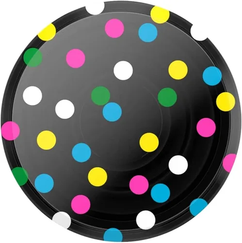 Vista 2 de Agarre translúcido para teléfono PopSockets con soporte expansible, PopSockets para teléfono, PopGrip translúcido - Negro disco
