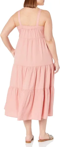 Vista 5 de The Drop - Vestido suelto y largo modelo Britt, escalonado, para mujer