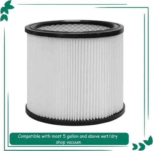 Vista 2 de 90304 Filtro de repuesto con tapa, compatible con Shop-Vac 90304, 90350, 90333, Shop Vac 903-04-00, 9030400, 90595, aspiradoras húmedas y secas de 5