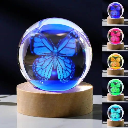Vista 7 de Regalos de Tortuga Marina 3D para Mujeres, Bola de Cristal de 60mm - Figuras de Tortuga Marina Decoración de Vidrio Animales Figurina Decoración