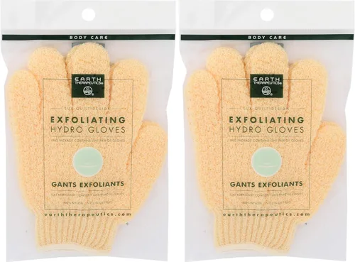 Vista 8 de Earth Therapeutics Guantes exfoliantes hidratantes, naturales