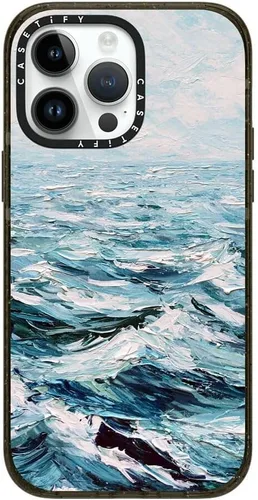 Vista 116 de CASETiFY Impact - Funda para iPhone 13 [protección contra caídas de 6.6 pies/compatible con Magsafe] Black Kingsnake, color negro transparente