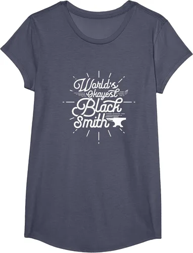 Vista 19 de Blacksmith Blacksmithing Forge Metalsmith Forging T-Shirt Asphalt Grey