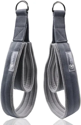 Vista 7 de J Bryant Correas de doble bucle de Pilates para Reformer Fitness D-Ring Straps, accesorios de ejercicio de yoga para entrenamiento de gimnasio