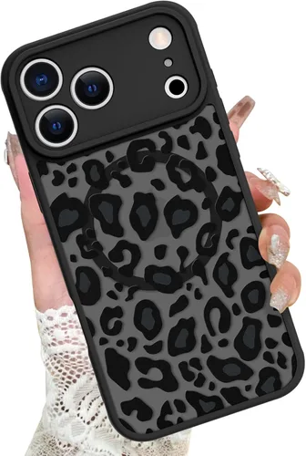Vista 57 de KANGHAR - Funda para iPhone 11 [Compatible con Magsafe] Patrón estampado de leopardo Lindo guepardo Funda protectora magnética para niñas, mujeres