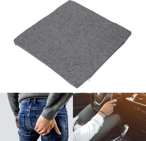 Vista 3 de Cojín de asiento de gel, cojín cuadrado de espuma viscoelástica, cojines para silla de enfriamiento, seda de leche de poliuretano, adecuado