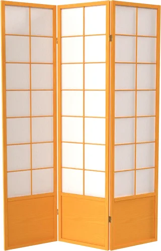 Vista 15 de Red Lantern Pantalla Zen Shoji de 5.9 ft de altura - Miel - 5 paneles