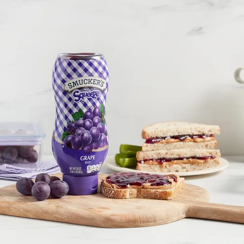 Vista 5 de Smucker's Jalea de Uva Exprimible, 20 Onzas (Paquete de 12)