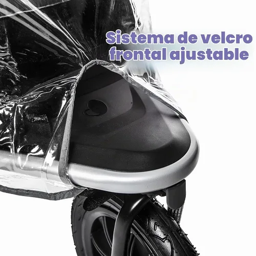 Vista 11 de Jeep Protector de lluvia para cochecito de correr, tamaño universal para adaptarse a la mayoría de cochecitos de correr, impermeable, resistente al