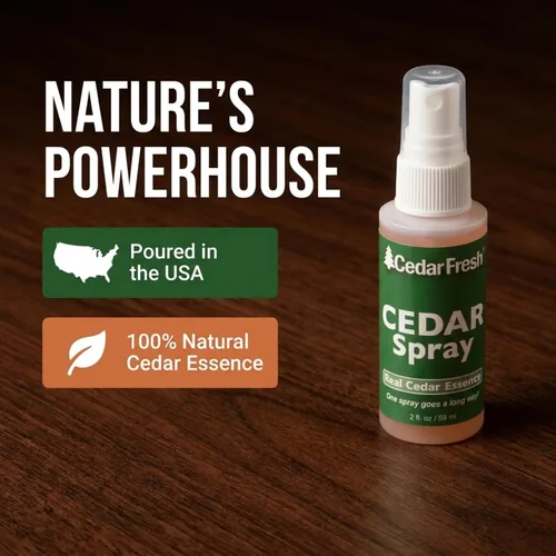 Vista 6 de Household Essentials CedarFresh Spray de Poder de Cedro, 2 onzas