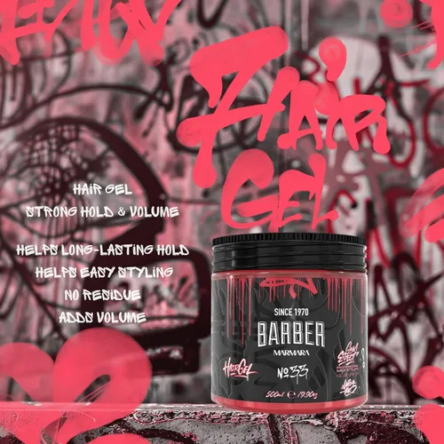 Vista 4 de barber marmara No.33 Gel para peinar el cabello Strong Hold Fresh Scent