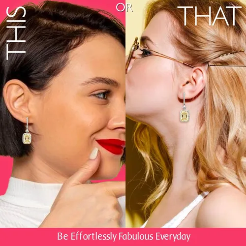 Vista 3 de ANAYRA Pure Silver Earrings For Women, Hallmarked 925 Silver Earrings, Statement Earrings For Women, Earrings For Women, Stud Earrings For Women