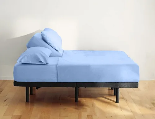 Vista 21 de Juego de sábanas Queen de 800 hilos, parte superior flexible para cama ajustable, juego de sábanas de 4 piezas, 100% algodón egipcio, bolsillo