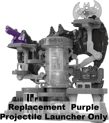 Vista 3 de Imaginext Pieza de repuesto DC Super-Friends Bat-Tech Batcueva - GYV24 ~ Lanzador de proyectiles púrpura de repuesto