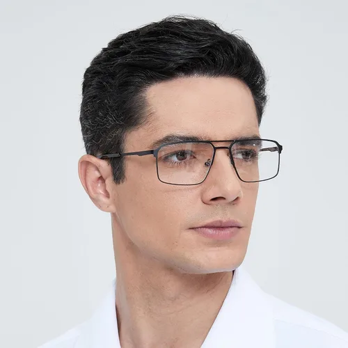 Vista 5 de Jolafull JF1801 - Marco cuadrado clásico para lentes (2.283 in)