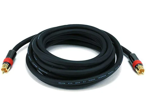 Vista 9 de Monoprice 102681 Cable de audio coaxial digital con clasificación RG6 RCA CL2 de 3 pies, color negro
