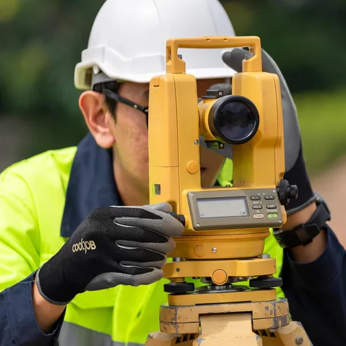 Vista 5 de COOLJOB Guantes de jardinería para hombres, 2 pares de goma transpirable con revestimiento de goma para jardín, paisajismo, trabajo exterior
