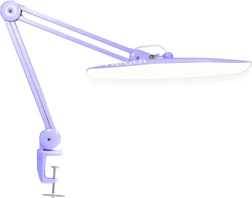 Vista 10 de Neatfi Lámpara de escritorio LED XL Cabeza de 20 pulgadas de ancho (blanco-2, CCT con abrazadera)