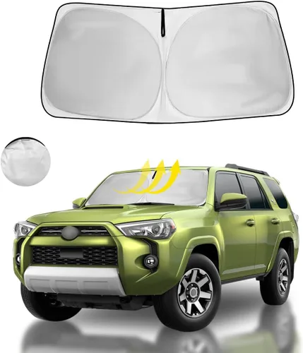 Vista 35 de Parasol para parabrisas, 4 capas, parasol para ventana delantera, bloquea los rayos UV, mantiene el automóvil más fresco