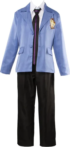 Vista 2 de FiluuCos Ouran High School Host Club Cosplay Disfraz de uniforme escolar