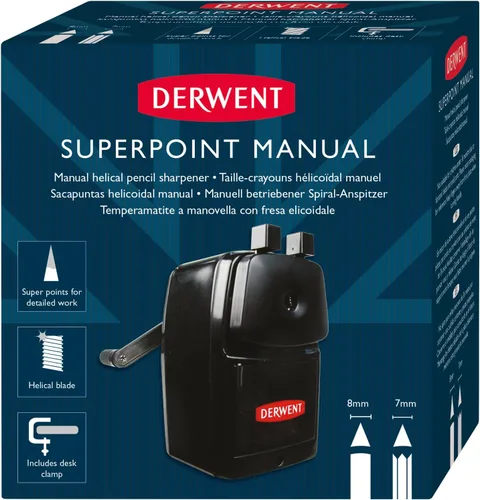 Vista 2 de Derwent Super Point. Sacapuntas manual helicoidal (2302001)