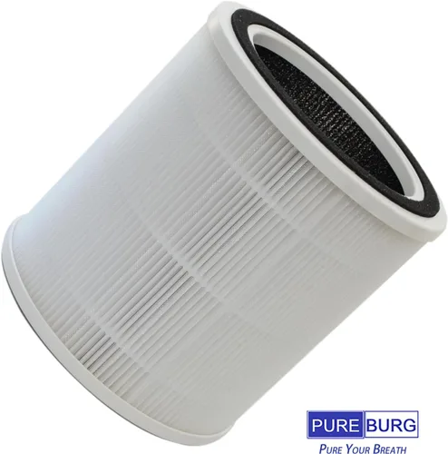 Vista 4 de PUREBURG Filtro de repuesto compatible con Purivortex AC400 purificador de aire, H13 True HEPA y filtración multicapa de carbón activado, paquete