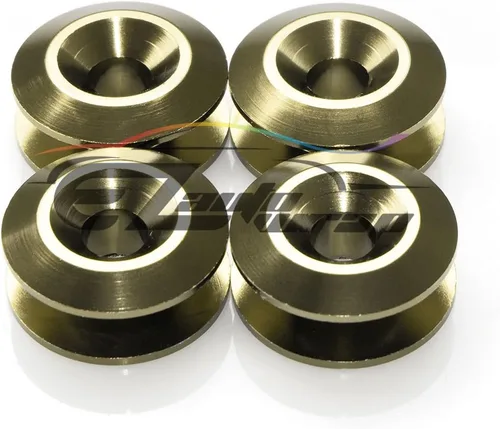 Vista 3 de EZAUTO WRAP Sujetadores de liberación rápida de parachoques de bronce para parachoques de coche, kit de tapas de escotilla de guardabarros