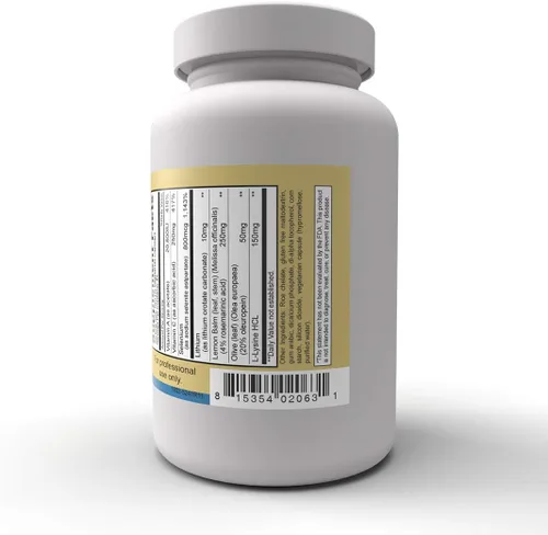 Vista 4 de Priority One Vitaminas H2PLX 90 cápsulas vegetarianas – Fórmula especializada de apoyo inmunológico con litio, extracto de melisa y otros nutrientes