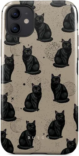 Vista 48 de BURGA - Funda compatible con iPhone 12, apta para carga inalámbrica, carcasa rígida híbrida de 2 capas + funda de silicona, resistente, ajuste