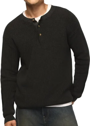 Vista 3 de Lucky Brand Henley de manga larga 59 para hombre Vintage Caqui