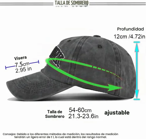 Vista 2 de Gorra de béisbol New-York con diseño desgastado, ajustable con tiras, lavada, de sarga, gorra de papá unisex Eohak Negro