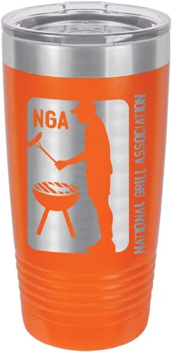 Vista 10 de OnlyGifts - Vaso con pajita para asar a la parrilla con grabado láser (20.1 fl oz)