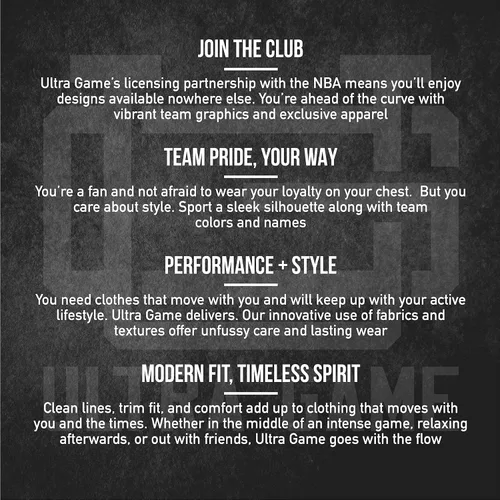 Vista 5 de Ultra Game Hombres - Pantalones cortos de baloncesto de malla oficiales de la NBA