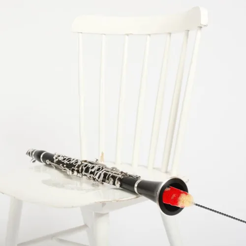 Vista 5 de Piccolo Cleaner, Piccolo Cepillo de Limpieza Hisopo de Clarinete Instrumento Musical Cepillo de Limpieza de Hilo de Algodón Piccolo Kit