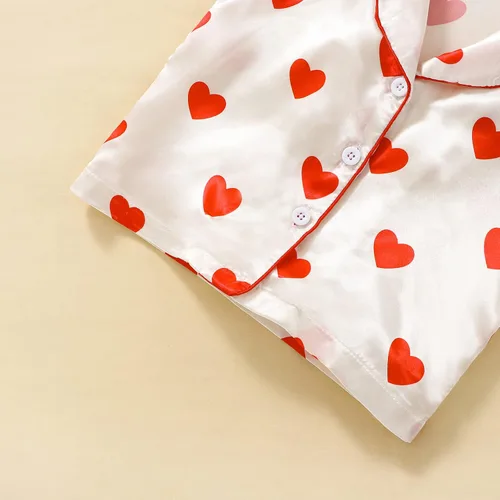 Vista 47 de Conjunto de pijama de manga larga con botones para niña pequeña, conjunto de ropa de dormir