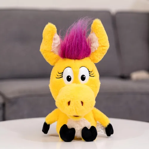 Vista 4 de Jada Donkey Hodie - Muñeca de peluche de burro amarillo de 14 pulgadas, juguetes para niños